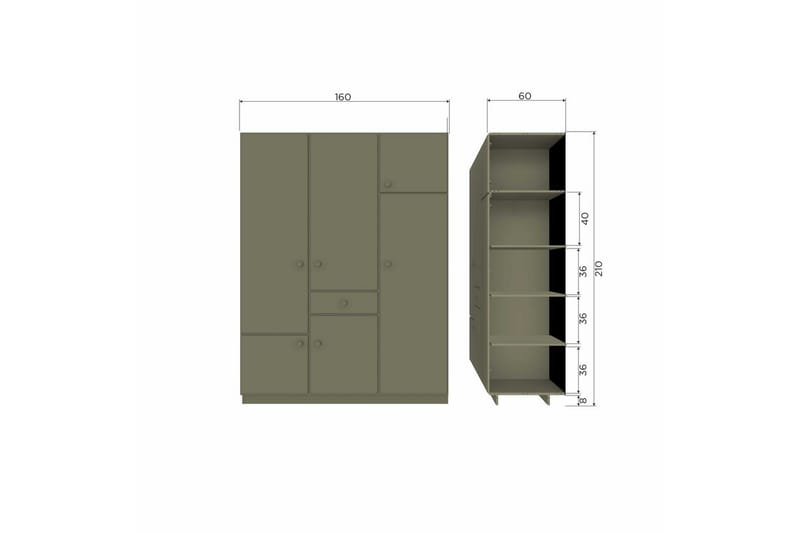 Garderobehyllesett Alfie - Oppbevaring - Klesoppbevaring - Garderober & garderobesystem - Innredning garderobe