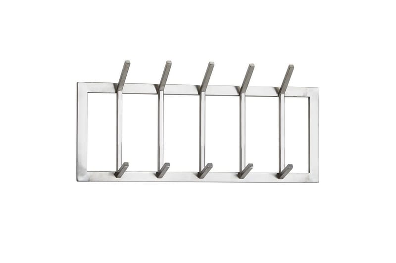 Garderobe Wohnling Vegghengt klesstativ 5 metallkroker polert matt - Oppbevaring - Klesoppbevaring - Garderober & garderobesystem - Garderobeinnredning - Garderobehåndtak