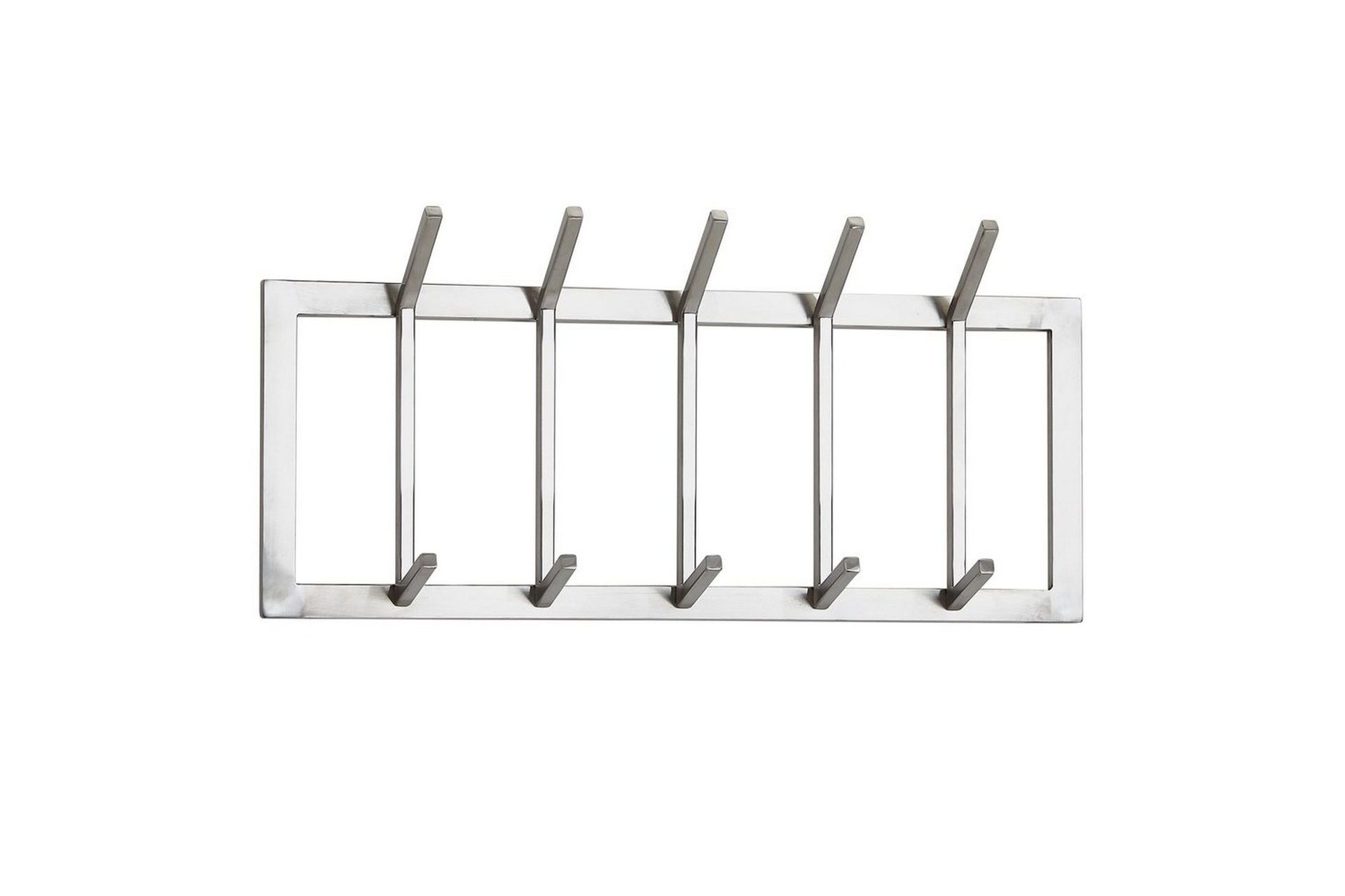 Garderobe Wohnling Vegghengt klesstativ 5 metallkroker polert matt -
