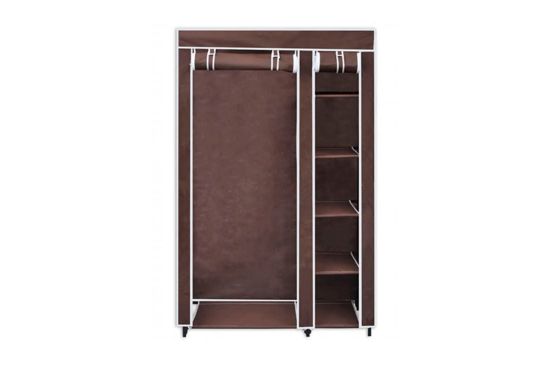 Garderober 2 stk brun stoff - Oppbevaring - Klesoppbevaring - Garderober & garderobesystem