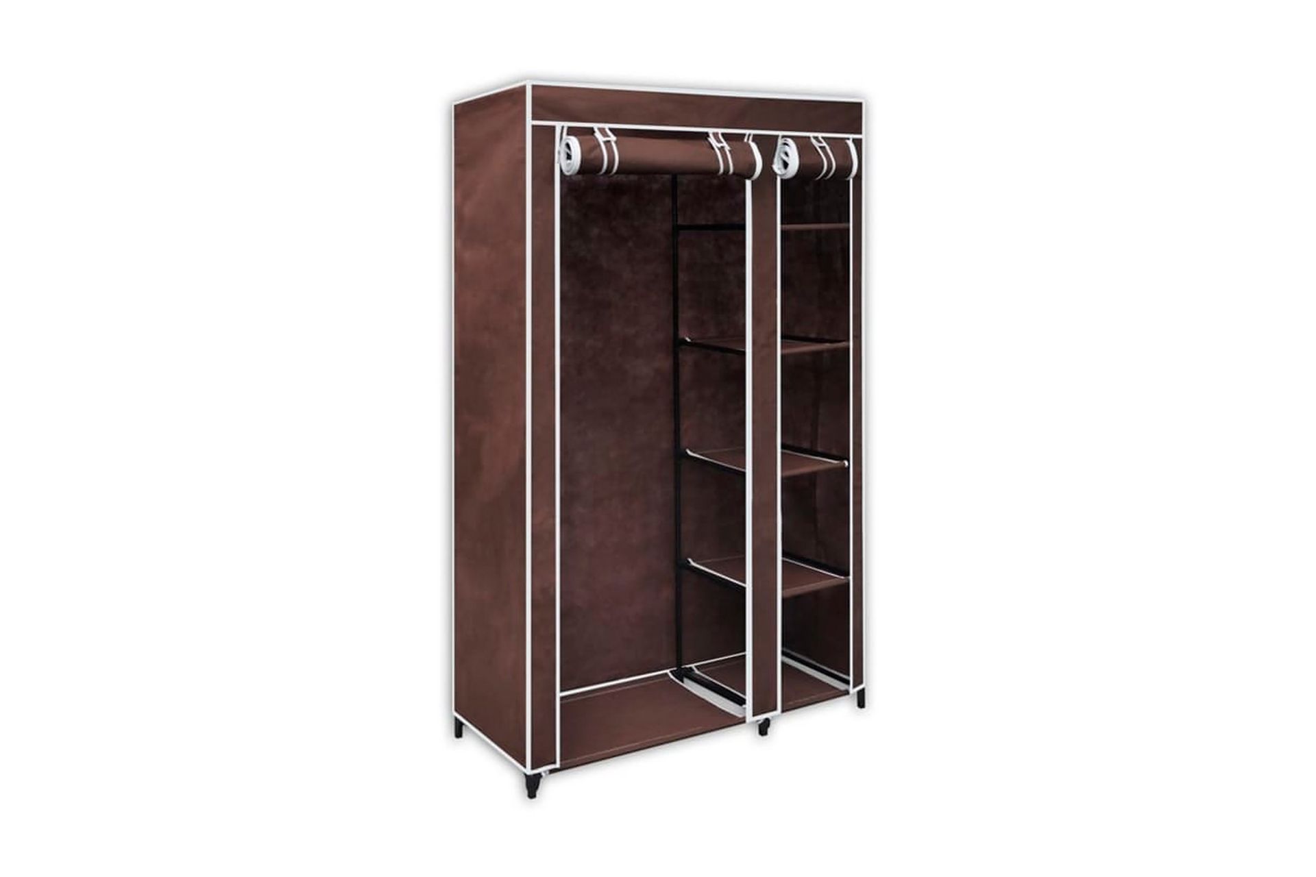Garderober 2 stk brun stoff - Oppbevaring - Klesoppbevaring - Garderober & garderobesystem