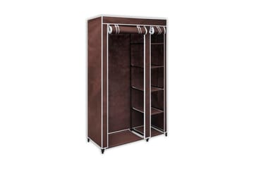 Garderober 2 stk brun stoff - Oppbevaring - Klesoppbevaring - Garderober & garderobesystem
