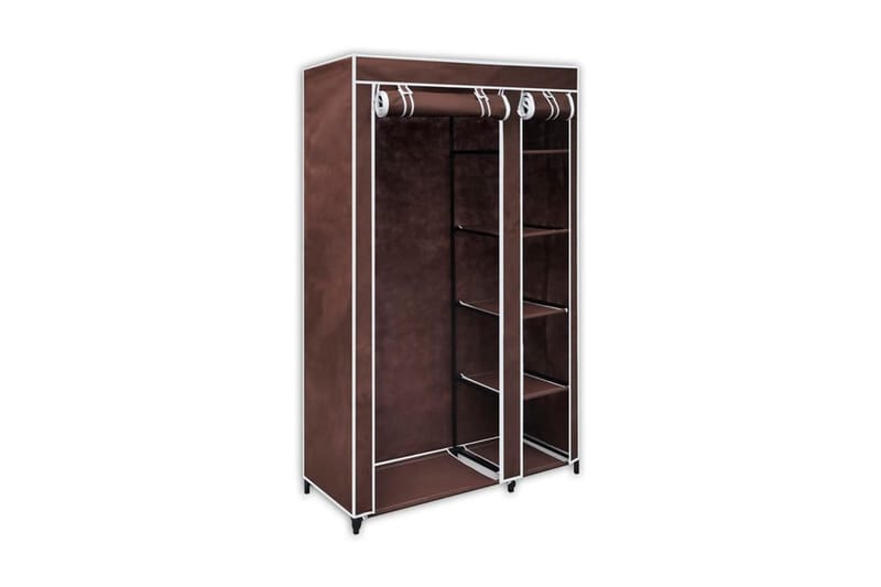 Garderober 2 stk brun stoff - Oppbevaring - Klesoppbevaring - Garderober & garderobesystem