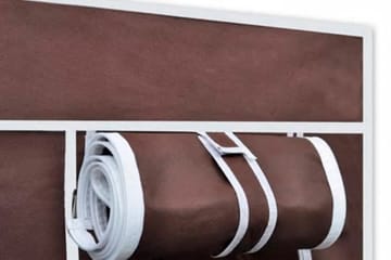 Garderober 2 stk brun stoff - Oppbevaring - Klesoppbevaring - Garderober & garderobesystem