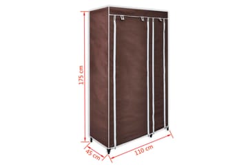 Garderober 2 stk brun stoff - Oppbevaring - Klesoppbevaring - Garderober & garderobesystem