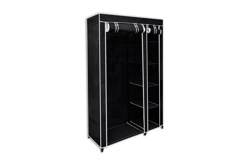 Garderober 2 stk svart stoff - Oppbevaring - Klesoppbevaring - Garderober & garderobesystem