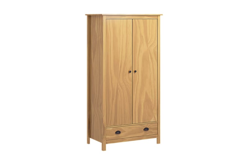Garderobeskap 2 dører Hill Range 89x50x170 cm heltre furu - Oppbevaring - Klesoppbevaring - Garderober & garderobesystem