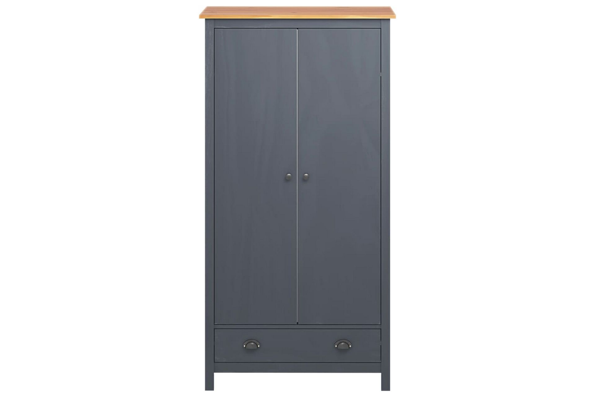Garderobeskap 2 dører Hill Range grå 89x50x170 cm - Oppbevaring - Klesoppbevaring - Garderober & garderobesystem