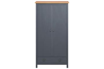 Garderobeskap 2 dører Hill Range grå 89x50x170 cm - Oppbevaring - Klesoppbevaring - Garderober & garderobesystem
