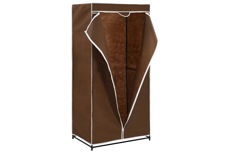 Garderobeskap 2 stk brun 75x50x160 cm - Oppbevaring - Klesoppbevaring - Garderober & garderobesystem