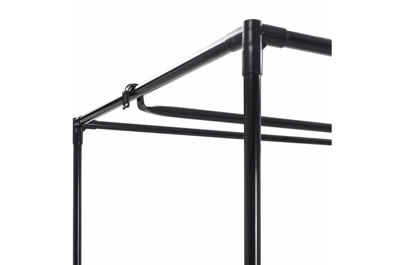 Garderobeskap 2 stk grå 75x50x160 cm - Oppbevaring - Klesoppbevaring - Garderober & garderobesystem