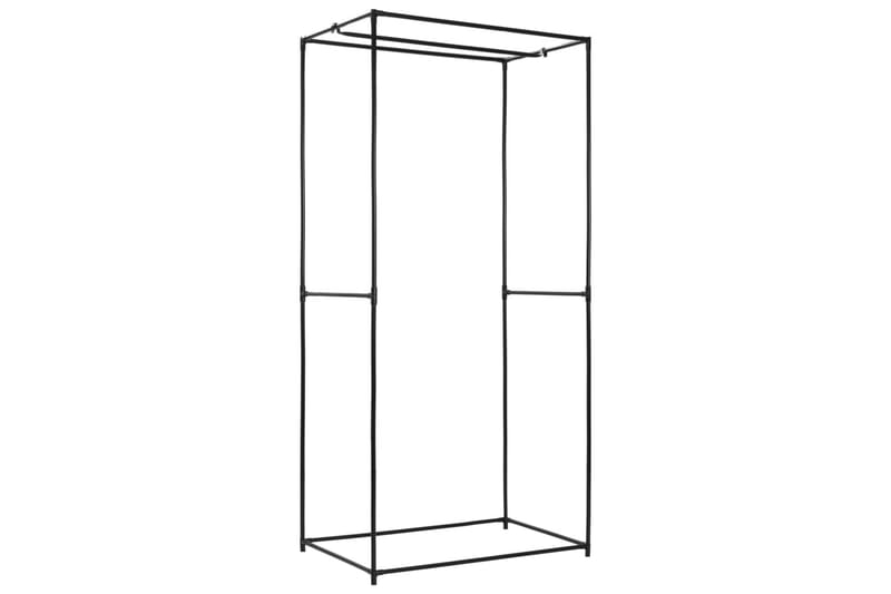 Garderobeskap 2 stk grå 75x50x160 cm - Oppbevaring - Klesoppbevaring - Garderober & garderobesystem
