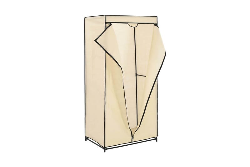 Garderobeskap 2 stk krem 75x50x160 cm - Oppbevaring - Klesoppbevaring - Garderober & garderobesystem