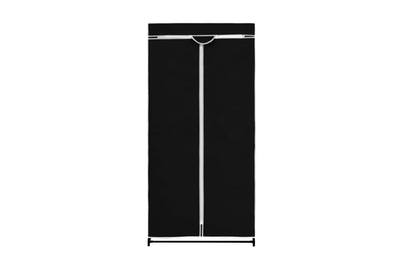 Garderobeskap 2 stk svart 75x50x160 cm - Oppbevaring - Klesoppbevaring - Garderober & garderobesystem