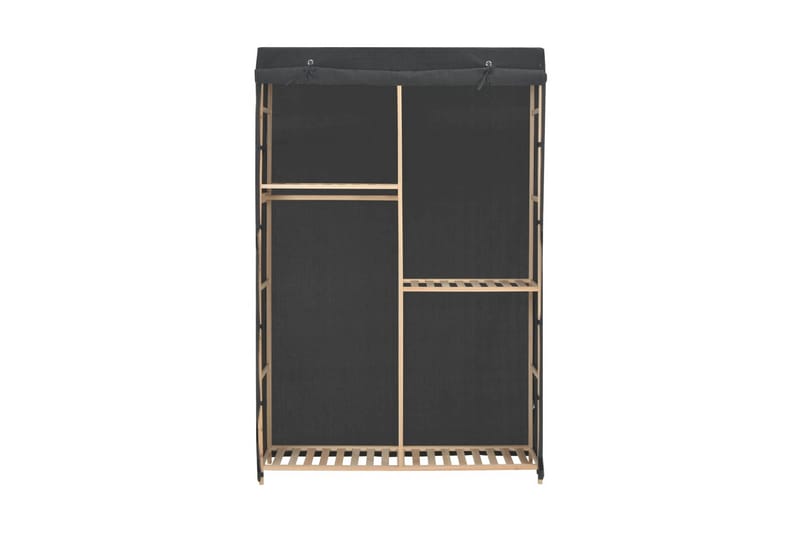 Garderobeskap 3 etasjer grå 110x40x170 cm stoff - Oppbevaring - Klesoppbevaring - Garderober & garderobesystem