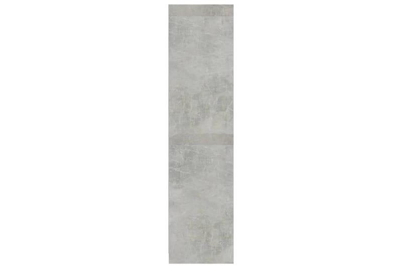Garderobeskap betonggrå 100x50x200 cm sponplate - Grå - Garderober & garderobesystem - Garderobeskap & klesskap