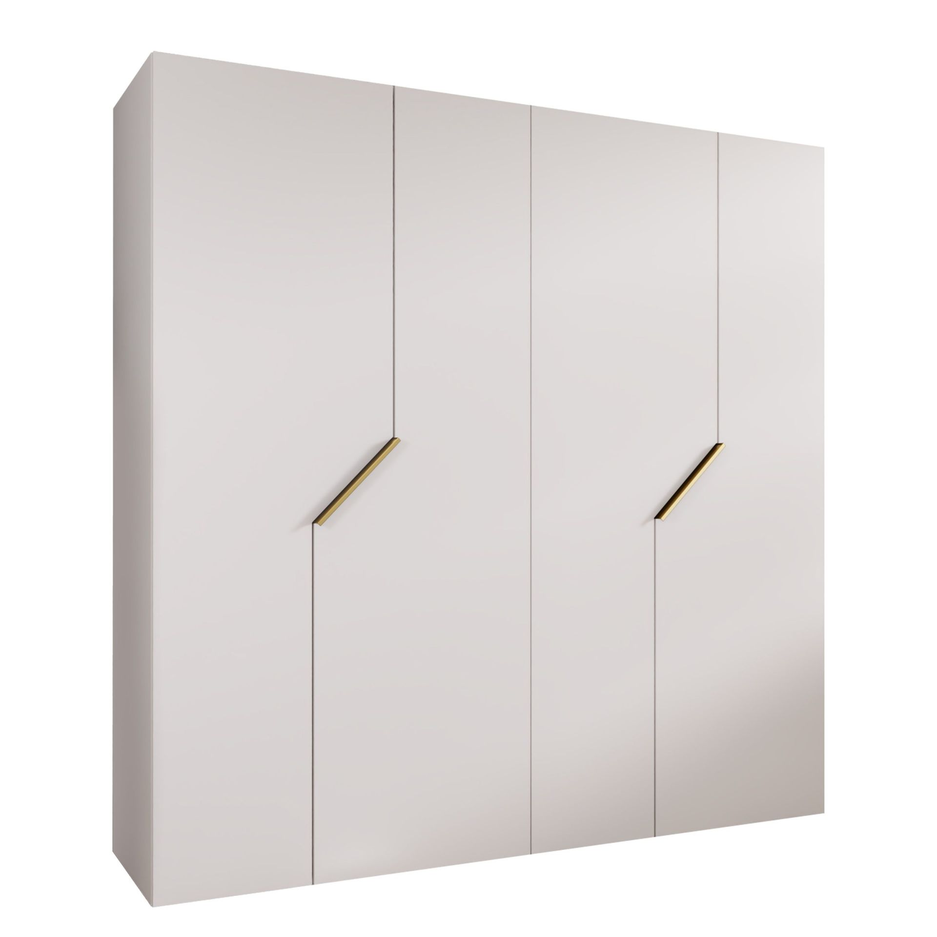garderobeskap Garderobeskap ANDREW 1 200 hvit Gull -