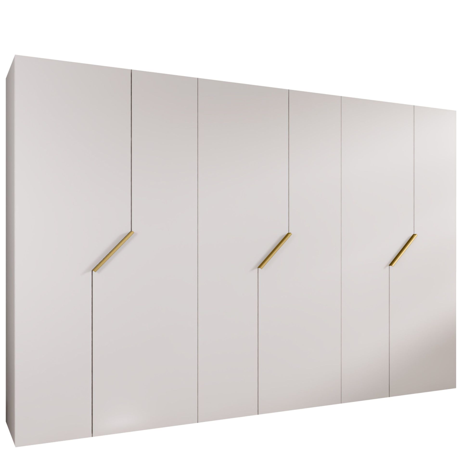 garderobeskap Garderobeskap ANDREW 1 300 hvit Gull -