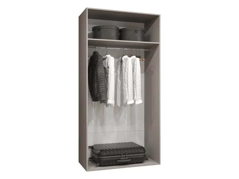 garderobeskap Garderobeskap ANDREW 2 100 cashmere Svart - Oppbevaring - Klesoppbevaring - Garderober & garderobesystem