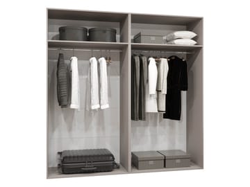 garderobeskap Garderobeskap ANDREW 2 200 cashmere Svart - Oppbevaring - Klesoppbevaring - Garderober & garderobesystem