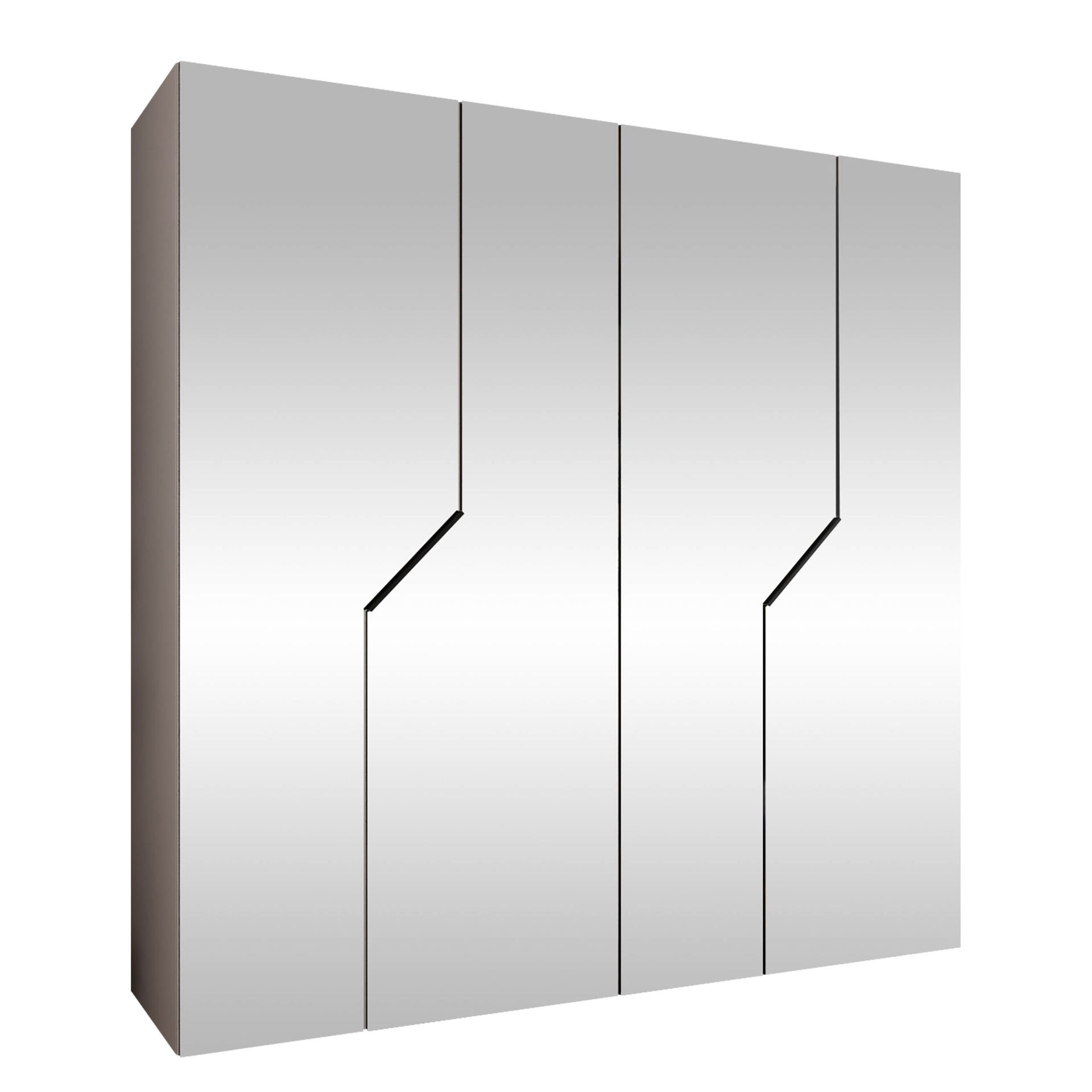 garderobeskap Garderobeskap ANDREW 3 200 cashmere Svart -