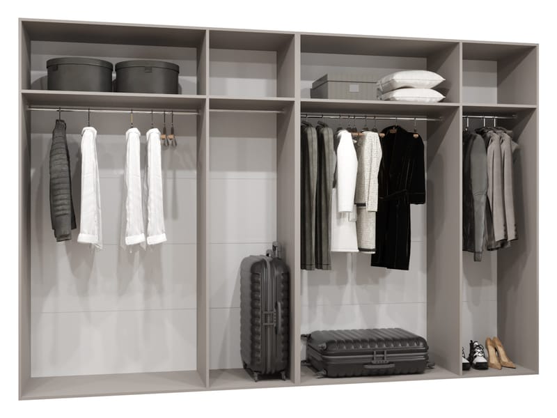 garderobeskap Garderobeskap SANDI 1 300 cashmere Svart - Oppbevaring - Klesoppbevaring - Garderober & garderobesystem - Garderobeskap & klesskap