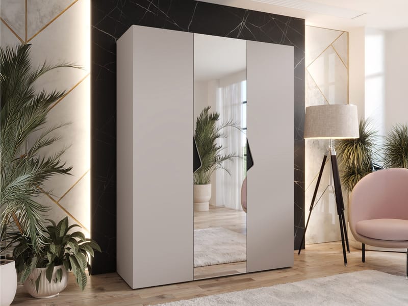 garderobeskap Garderobeskap SANDI 2 150 cashmere Svart - Oppbevaring - Klesoppbevaring - Garderober & garderobesystem - Garderobeskap & klesskap