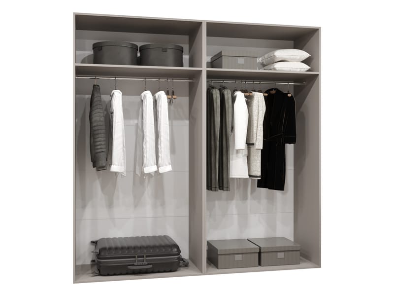 garderobeskap Garderobeskap SANDI 2 200 cashmere Svart - Oppbevaring - Klesoppbevaring - Garderober & garderobesystem - Garderobeskap & klesskap