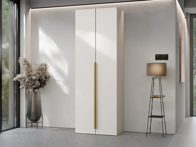 garderobeskap Garderobeskap uten speil KERKIN 2D beige - Oppbevaring - Klesoppbevaring - Garderober & garderobesystem - Garderobeskap & klesskap