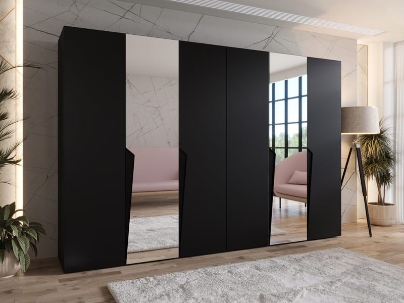 garderobeskap Garderobeskap PIANO 2 300 svart Svart - Oppbevaring - Klesoppbevaring - Garderober & garderobesystem - Garderobeskap & klesskap