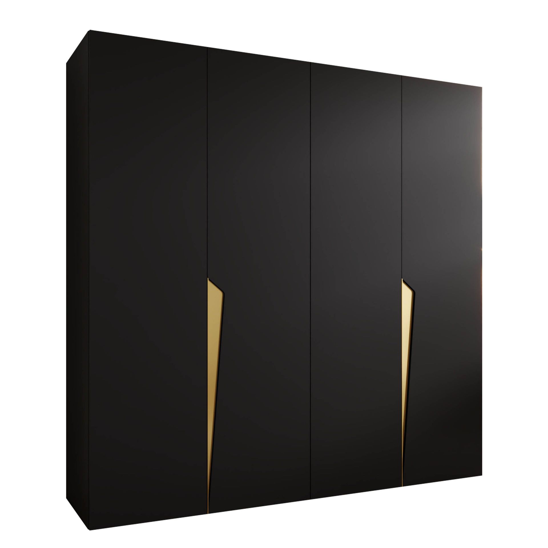 garderobeskap Garderobeskap PIANO 1 200 svart Gull -