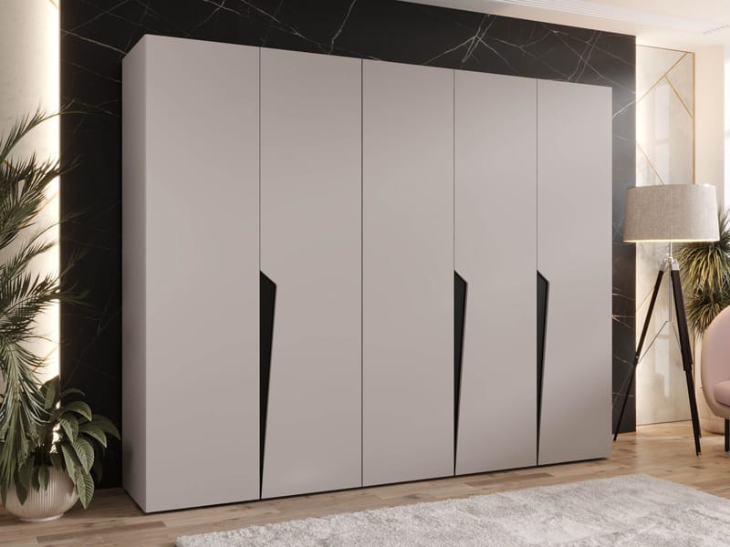 garderobeskap Garderobeskap PIANO 1 250 cashmere Svart - Oppbevaring - Klesoppbevaring - Garderober & garderobesystem - Garderobeskap & klesskap
