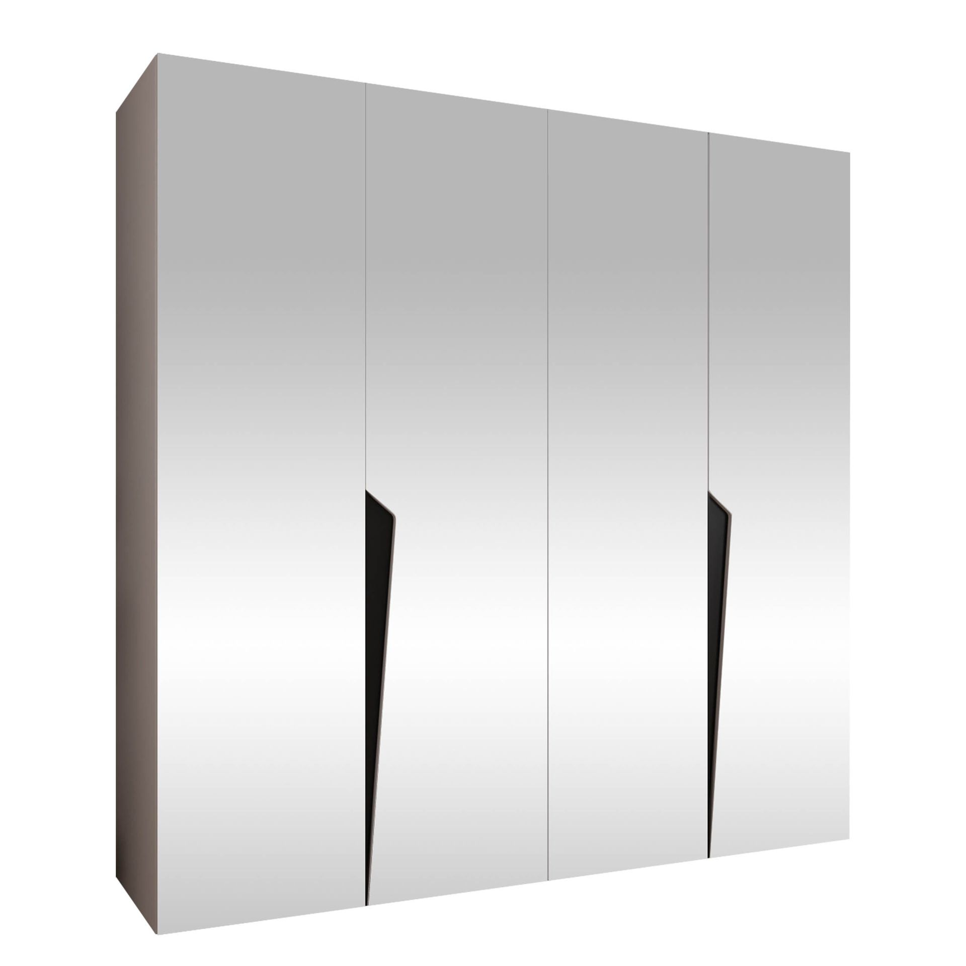 garderobeskap Garderobeskap PIANO 3 200 cashmere Svart -