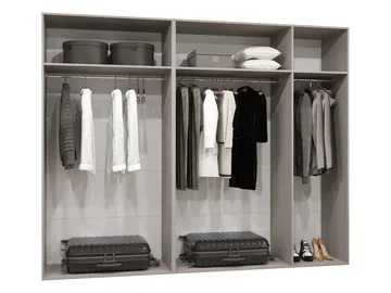 garderobeskap Garderobeskap PIANO 1 250 cashmere Svart - Oppbevaring - Klesoppbevaring - Garderober & garderobesystem - Garderobeskap & klesskap