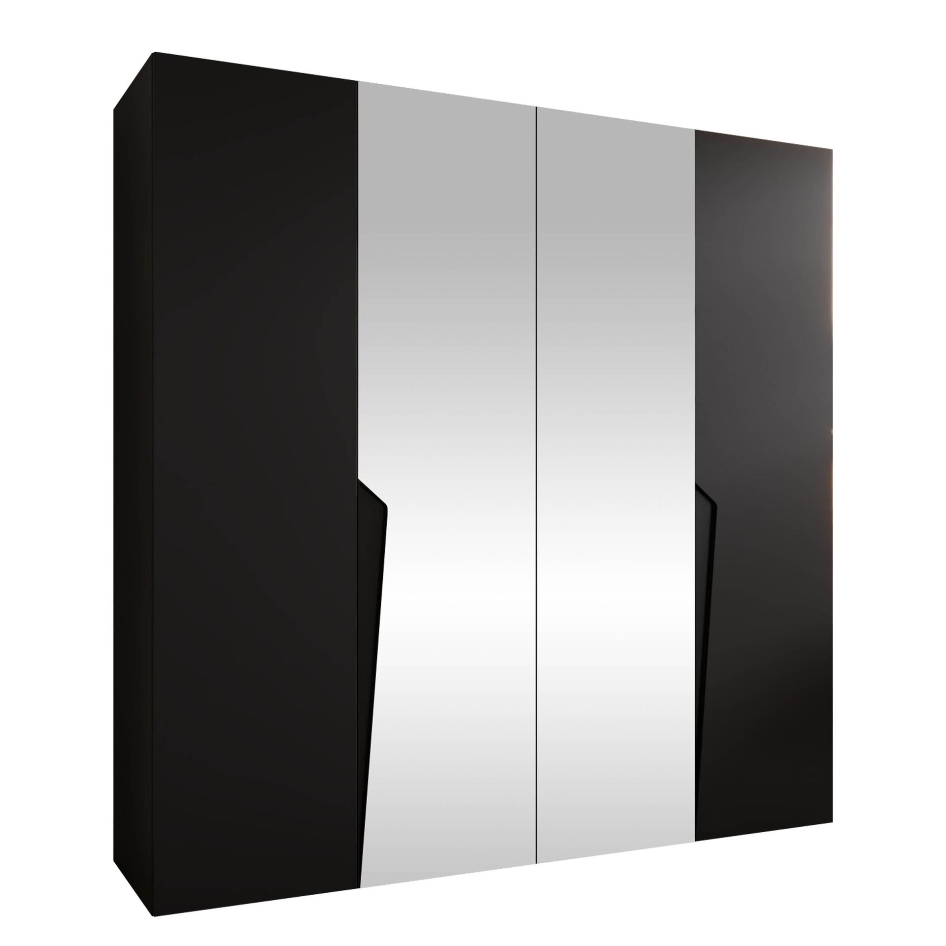 garderobeskap Garderobeskap PIANO 2 200 svart Svart -