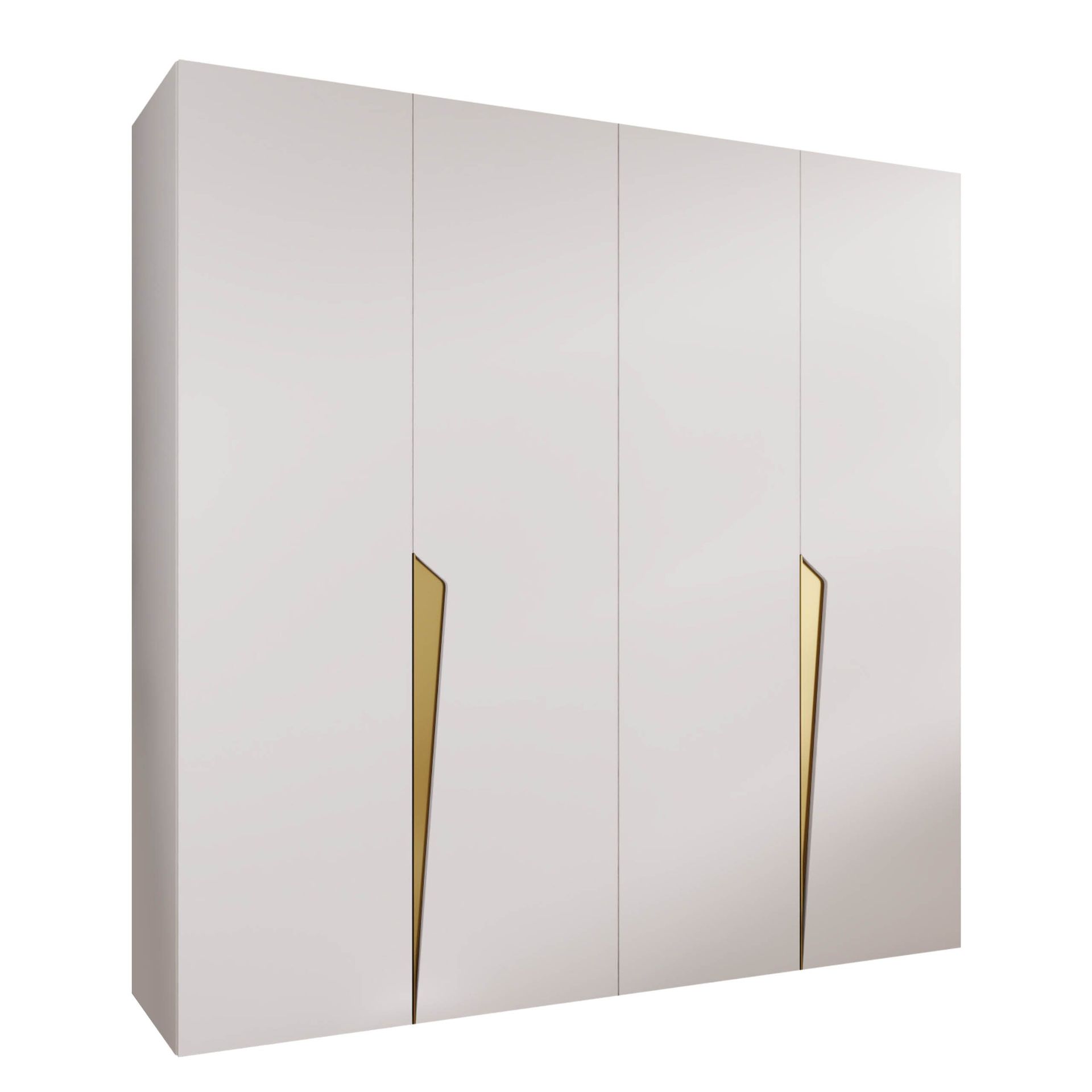 garderobeskap Garderobeskap PIANO 1 200 hvit Gull -