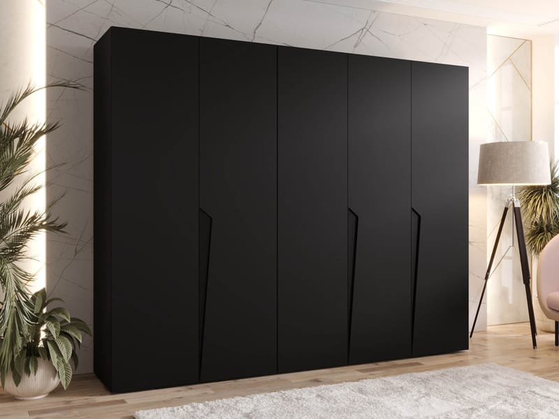 garderobeskap Garderobeskap PIANO 1 250 svart Svart - Oppbevaring - Klesoppbevaring - Garderober & garderobesystem - Garderobeskap & klesskap