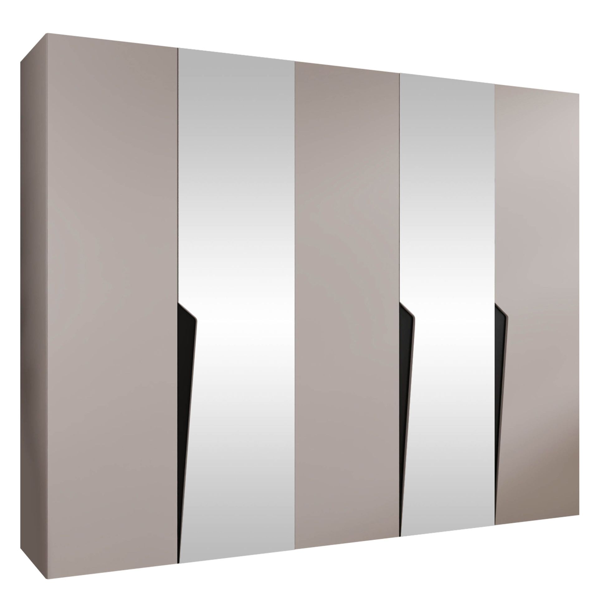 garderobeskap Garderobeskap PIANO 2 250 cashmere Svart -