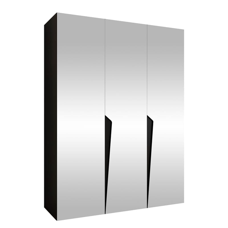 garderobeskap Garderobeskap PIANO 3 150 svart Svart - Oppbevaring - Klesoppbevaring - Garderober & garderobesystem