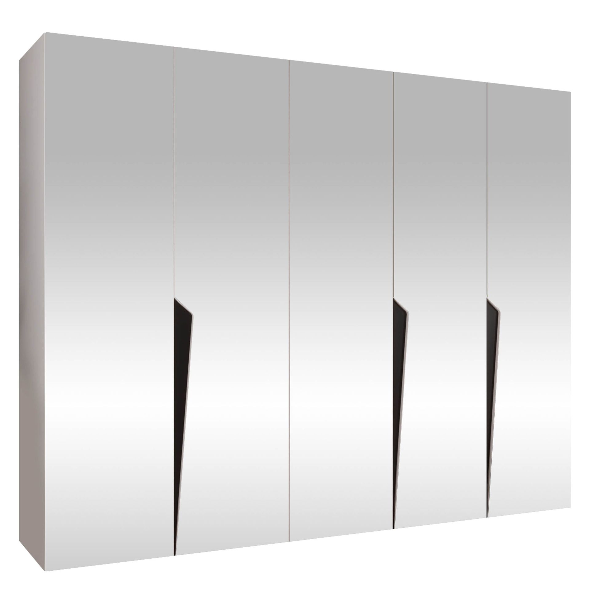 garderobeskap Garderobeskap PIANO 3 250 hvit Svart -