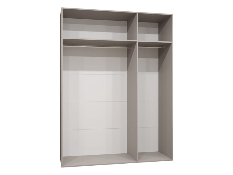 garderobeskap Garderobeskap PIANO 3 150 hvit Svart - Oppbevaring - Klesoppbevaring - Garderober & garderobesystem