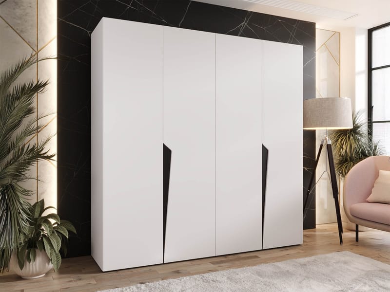garderobeskap Garderobeskap PIANO 1 200 hvit Svart - Oppbevaring - Klesoppbevaring - Garderober & garderobesystem - Garderobeskap & klesskap