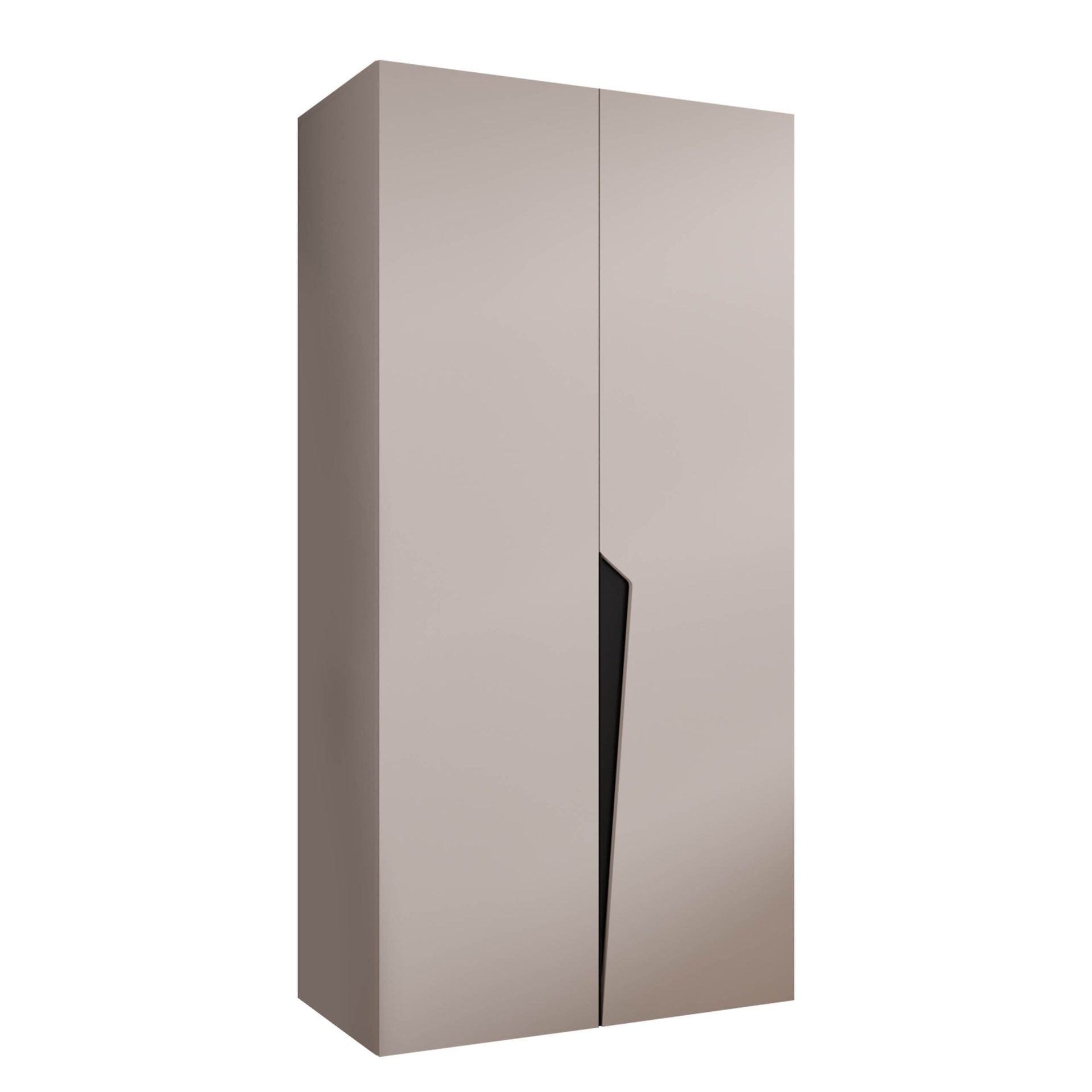garderobeskap Garderobeskap PIANO 1 100 cashmere Svart -