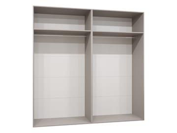 garderobeskap Garderobeskap PIANO 2 200 hvit Svart - Oppbevaring - Klesoppbevaring - Garderober & garderobesystem