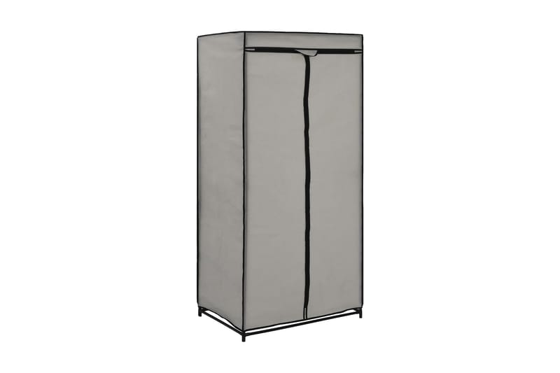 Garderobeskap grå 75x50x160 cm - Oppbevaring - Klesoppbevaring - Garderober & garderobesystem