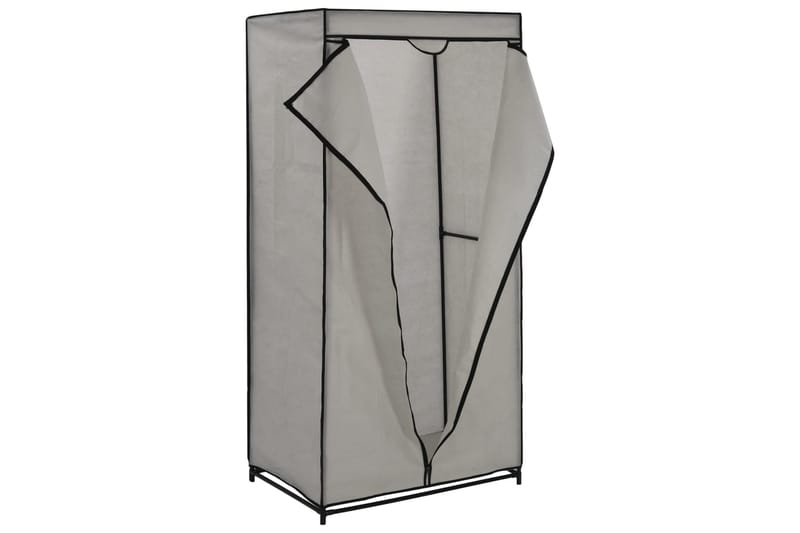Garderobeskap grå 75x50x160 cm - Garderober & garderobesystem - Garderobeskap & klesskap