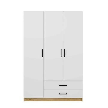 Garderobeskap Hanah Home Yaman (120 x 181 x 45 cm) Valnøtt hvit - Valnøtt og hvit - Oppbevaring - Klesoppbevaring - Garderober & garderobesystem - Garderobeskap & klesskap