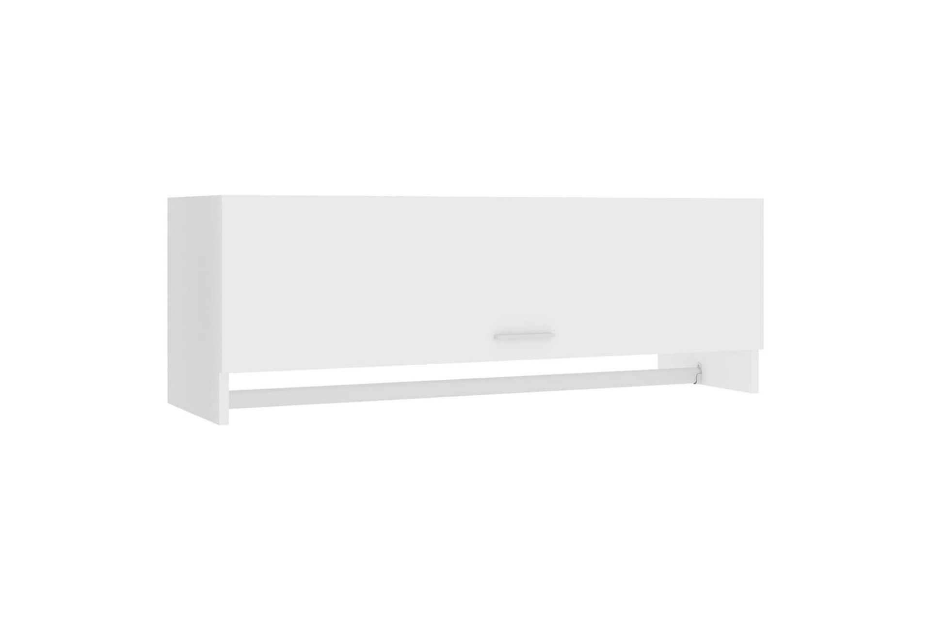 Garderobeskap hvit 100x32,5x35 cm sponplate - Hvit - Oppbevaring - Klesoppbevaring - Garderober & garderobesystem