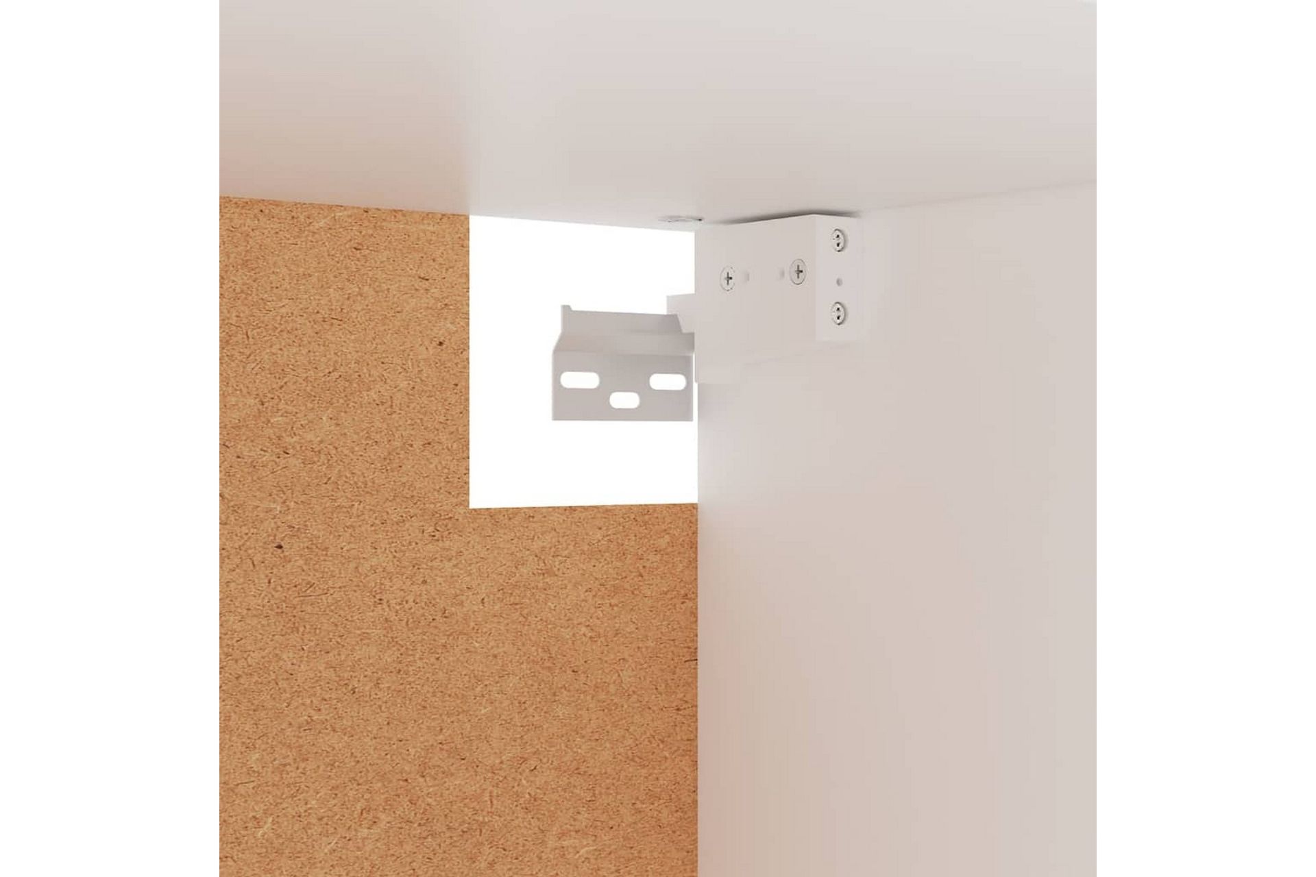 Garderobeskap hvit 100x32,5x35 cm sponplate - Hvit - Oppbevaring - Klesoppbevaring - Garderober & garderobesystem