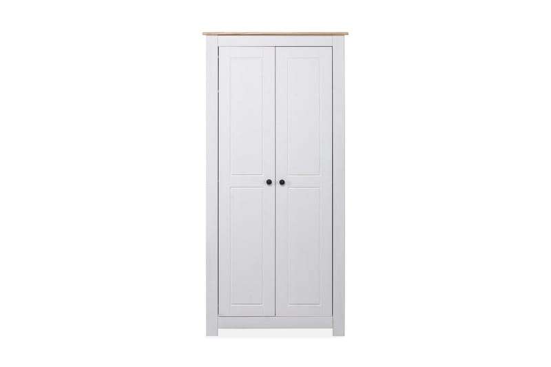 Garderobeskap hvit 80x50x171,5 cm heltre furu Panama Range - Hvit - Oppbevaring - Klesoppbevaring - Garderober & garderobesystem